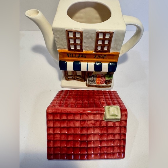 Charming Village Shop Ceramic Teapot - Picture 9 of 16